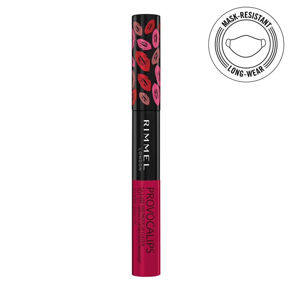 Rimmel London Provacalips 16Hr Kiss Proof Lip Color in Berry Seductive NEW